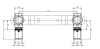 Listwa bateryjna COMAP MultiSkin 16x2-1/2GW, rozstaw 150mm, mosiężna 7507W1612