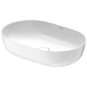Umywalka nablatowa DURAVIT LUV 60x40cm, bez otworu, bez przelewu, WonderGliss, biała 03796000001
