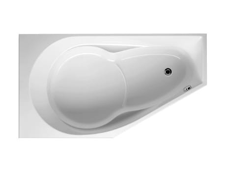 Wanna asymetryczna RIHO YUKON 160x90cm, prawa, biała BA34