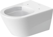 Miska wisząca DURAVIT D-NEO rimless, WonderGliss, biała 25770900001