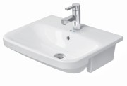 Umywalka półblatowa DURAVIT DURASTYLE 55x45,5cm, biała 0375550000