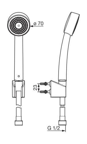 Zestaw wannowy ORAS APOLLO chrom 532