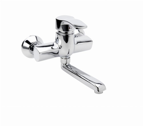 Bateria umywalkowa KFA KWARC ścienna, chrom 420081000