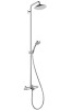 Komplet prysznicowy HANSGROHE CROMA 220 do wanny, z ramieniem prysznicowym 400mm, chrom 27223000