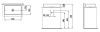 Umywalka LAUFEN LIVING SQUARE 60x34cm, bez otworu, nablatowa, biała H8114340001121