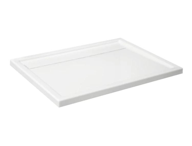 Brodzik prostokątny SCHEDPOL CAMPARO 90x120x6,5cm, z odpływem liniowym, biały 3.086