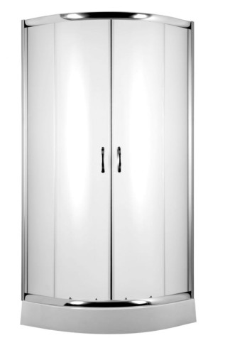 Kabina półokrągła DEANTE FUNKIA 90cm szkło szronione R=55, chrom KYP 651K
