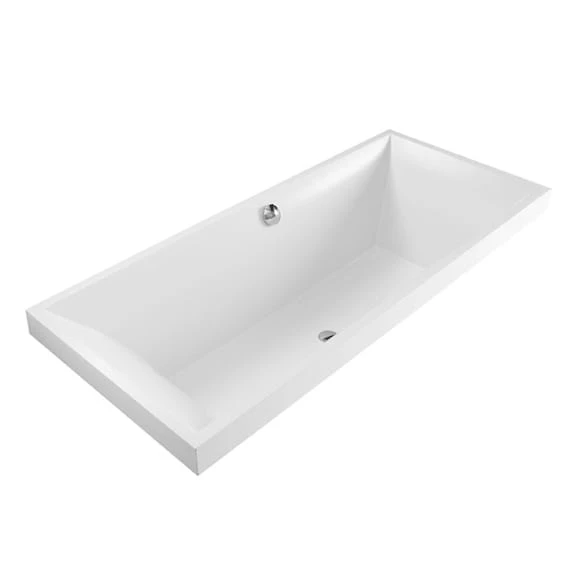 Wanna prostokątna VILLEROY&BOCH SQUARO 180x80cm, quaryl, biała UBQ180SQR2V-01