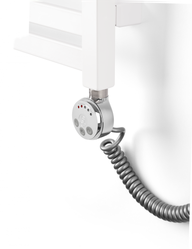 Grzałka elektryczna TERMA MEG 600W, kabel spiralny z wtyczką, chrom WEMEG06FCROU