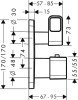 Bateria wannowa AXOR URQUIOLA z termostatem, podtynkowa, el.zew., chrom 11733000