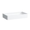 Umywalka LAUFEN LIVING SQUARE 60x34cm, bez otworu, nablatowa, biała H8114340001121