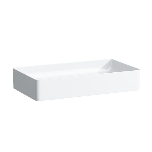 Umywalka LAUFEN LIVING SQUARE 60x34cm, bez otworu, nablatowa, biała H8114340001121
