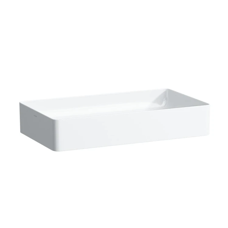 Umywalka LAUFEN LIVING SQUARE 60x34cm, bez otworu, nablatowa, biała H8114340001121