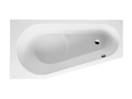 Wanna asymetryczna RIHO DELTA 160x80cm, prawa, biała BB82