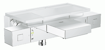 Bateria wannowa GROHE GROTHERM CUBE z termostatem, z mydelniczką, chrom 34502000