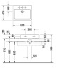 Umywalka DURAVIT VERO 60x47cm szlifowana, biała 0454600027