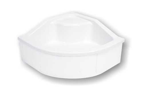 Brodzik półokrągły SCHEDPOL GO BABY 90x41cm, z siedziskiem, biały 3.039