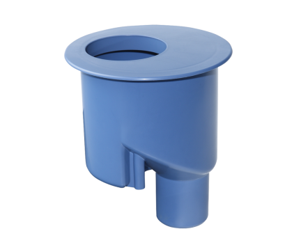 Kolano odpływowe (syfon) TECE DRAINLINE 90mm, 1.3l/s z syfonem pionowym 650003
