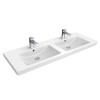 Umywalka VILLEROY&BOCH SUBWAY 2.0 130x47cm, bez przelewu, 1 otwór na baterie, biała 7176D001