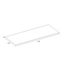 Blat pełny ELITA KWADRO 100x40x2,8cm, dąb classic 166873