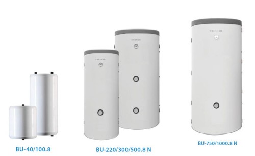 Zbiornik buforowy BIAWAR BU-300.8N 300L stojący ocieplony nieemaliowany 24550