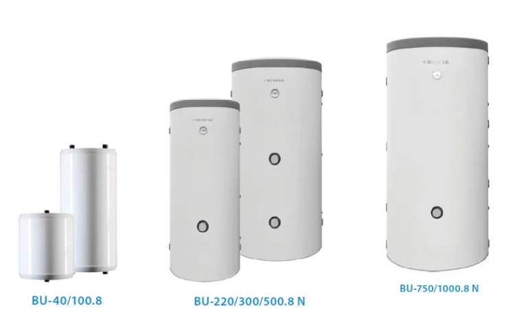 Zbiornik buforowy BIAWAR BU-300.8N 300L stojący ocieplony nieemaliowany 24550