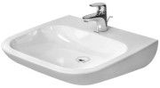 Umywalka DURAVIT D-CODE 60x55cm, dla niepełnosprawnych, bez przelewu, biała 23136000002