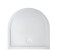 Brodzik półokrągły SANPLAST SPACE MINERAL 100x100x1,5cm, mineralny, przyścienny, biały, pro safe 645290046001002