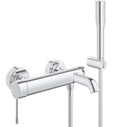 Bateria wannowa GROHE ESSENCE z wężem, uchwytem i słuchawką, chrom 33628001