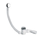 Przelew (syfon) wannowy McALPINE click-clack, z przelewem, chrom HC2600CL