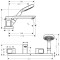 Bateria wannowa AXOR URQUIOLA 4-otworowa, el.zew., chrom 11443000