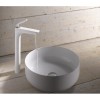 Bateria umywalkowa KLUDI BALANCE WHITE wysoka, bez korka, biała / chrom 522989175