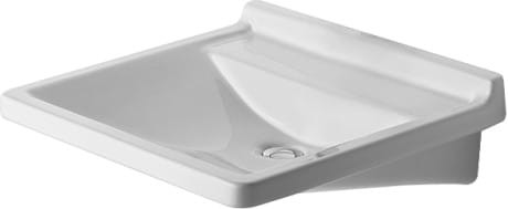 Umywalka DURAVIT STARCK 3 60x54,5cm, dla niepełnosprawnych, bez otworu, biała 0312600000