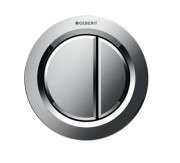 Przycisk spłukujący GEBERIT typ 01, meblowy, pneumatyczny, chrom 116.050.21.1