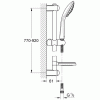Zestaw natryskowy GROHE EUPHORIA MASSAGE 90cm, z mydelniczką, chrom 27226001