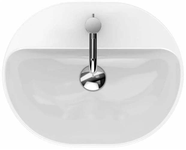 Umywalka nablatowa KOŁO VARIFORM 50cm eliptyczna, biała 500.775.01.6