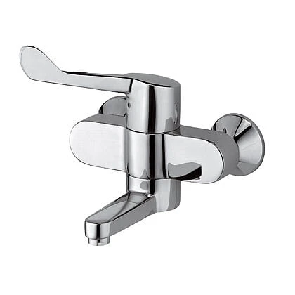 Bateria umywalkowa KLUDI Medi-Care lekarska, ścienna, chrom 349220524
