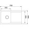 Zlewozmywak FRANKE ORION OID 611-78 78x50cm, z syfonem, tectonite, onyx 114.0286.447