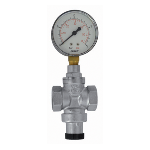 Reduktor ciśnienia wody BASE 3/4 16bar/1-4bar z manometrem C023302002