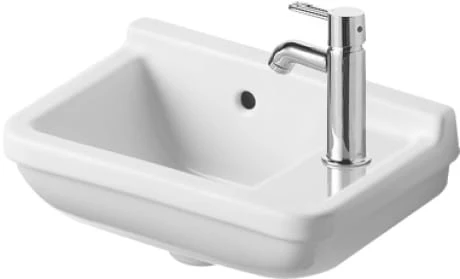 Umywalka DURAVIT STARCK 3 40x26cm, otwór na baterię z prawej strony, biała 0751400000