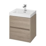 Szafka podumywalkowa CERSANIT CREA 50 z dwoma szufladami soft close, dąb S924-007