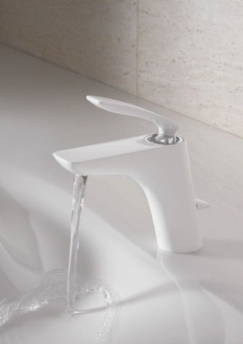 Bateria umywalkowa KLUDI BALANCE WHITE biała / chrom 520239175