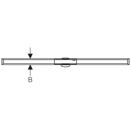Rynna zbiorcza GEBERIT CleanLine20 odpływu liniowego,30-90cm, stal polerowana 154.450.KS.1