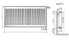 Grzejnik płytowy PURMO Ventil Compact CV11 600x500, moc 509W F07110600501