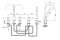 Bateria wannowa KOHLMAN DEXAME 5-otworowa, chrom QB242D