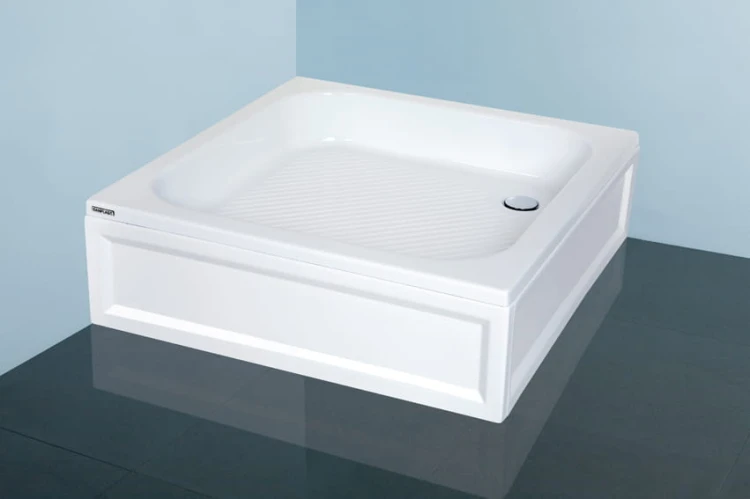 Brodzik SANPLAST CLASSIC Kwadratowy, 90 cm. 615010004001000
