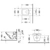 Miska wisząca WC DURAVIT DURASTYLE Rimless z deską wolnoopadającą w komplecie, biała 45510900A1