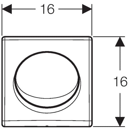 Pneumatyczny zawór GEBERIT BASIC do pisuaru chrom mat 115.820.46.5