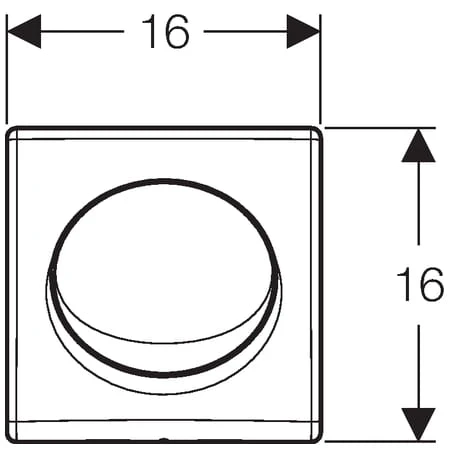 Pneumatyczny zawór GEBERIT BASIC do pisuaru chrom mat 115.820.46.5