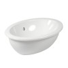 Umywalka wpuszczana VILLEROY&BOCH LOOP&FRIENDS, 50x33.5cm, owalna, bez otworu, biała 61551001